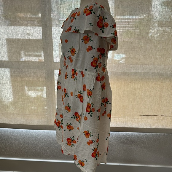 Nevena Rae NWOT Cute Off the Shoulder Orange Design Summer Dress - Picture 8 of 17